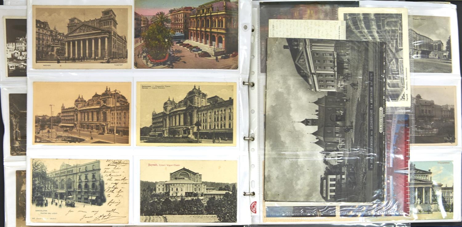 Opera Interest. A collection of postcard photographs, early 20th c and later, of opera houses and