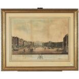 T Sutherland after R T Buttery - Nottingham Market Place, aquatint in contemporary colour, 1824,