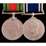 WWII, pair, Defence Medal and Police Long Service and Good Conduct Medal, GVI Sergt William W