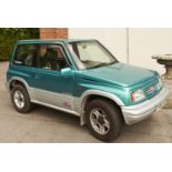 Motor Car. 1999 Suzuki Vitara JX, true metallic green, petrol, manual, 1590cc, mileage 53535,