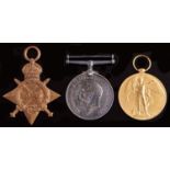 WWI group of three, 1914-1915 Star, British War Medal and Victory Medal T4-084143 Dvr T G Town ASC