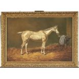 William Eddowes Turner (1836-1904) - Portrait of the Stallion "Beverley" in a Loose Box, signed,