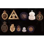 WWI and WWII badges, including War Service, ARP, Home Guard and Comrades of the Great War (10)