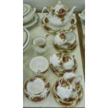 A Royal Albert Old Country Roses pattern tea service Good condition and first quality. Please note