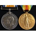 WWI pair, British War Medal and Victory Medal C L Barnes VAD and British Red Cross Society