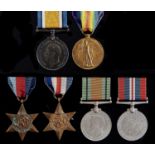 WWI-II attributed group of six, British War Medal, Victory Medal, 1939-1945 Star, France and Germany