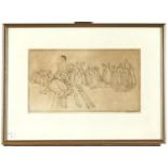 Sir William Russell Flint RA, RSW (1880-1969) - The Harness Maker, drypoint with margins, signed