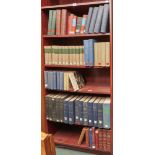 Five shelves of books, to include sets and part sets of Lives of the Queens of England, British