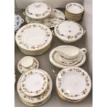 A Wedgewood bone china Mirabelle pattern dinner service Good condition