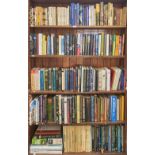 Five shelves of books, miscellaneous general shelf stock