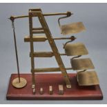 A brass ladder scale, DeGrave & Co London for the General Post Office, late 19th / early 20th c,