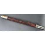 A 1 ¼" silvered brass refracting telescope, Gieves Ltd, No 9289, early 20th c, engraved E S