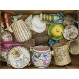Miscellaneous ornamental ceramics, to include a 1950's mid century Poole pottery vase, Royal