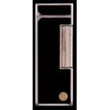 An Alfred Dunhill black lacquered and silver plated Rollagas cigarette lighter, ref RL2031, maker'