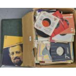 Miscellaneous vintage vinyl LP records and singles