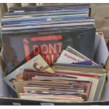 Miscellaneous vintage vinyl LP records and singles