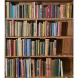 Four shelves of books, miscellaneous general shelf stock