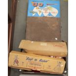 A Lucky Premium Corp vinyl Rags to Riches seven piece jointed doll, 1950s,  boxed, a Chiswick