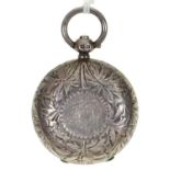 A Victorian silver sovereign case, Birmingham 1897, 19dwts A well preserved example, engraving