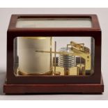 A mahogany barograph, Sewill's Liverpool, late 20th c, with lacquered brass recording mechanism