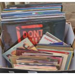 Miscellaneous vintage vinyl LP records and singles