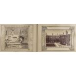 Cambridge. A Victorian photograph album, 1887, of approximately 35, mainly half plate, mounted