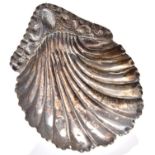 A Victorian silver butter shell, Birmingham 1894, 1oz Minor dents but not split