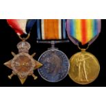 WWI group of three, 1914-15 Star, British War Medal and Victory Medal 101706 Spr H Johnson RE