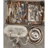 Miscellaneous plated articles,  including flatware