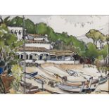 Margo Ingham (1918-1978) - Praia d'Ova Albufeira Portugal, signed, signed again (Margo Ingham-