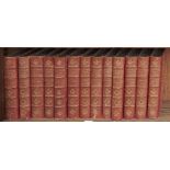 Thackeray (William Makepeace) - Works, 13 vols, portrait or pictorial frontispiece, half titles,