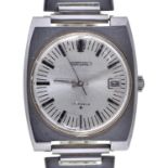 A Seiko stainless steel gentleman's wristwatch, ref 6602-8060, 31 x 37mm, contemporary bracelet Wear
