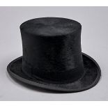A top hat, G A Dunn & Co, Ltd, boxed, size of hat 19 x 15cm Hat in good condition, box stained and