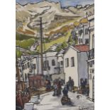 Margo Ingham (1918-1978) - Quayside Symi Greece, signed, signed again, inscribed with the title