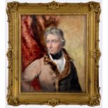 Sir George Hayter K.S.L. (1792-1871) - Portrait Miniature of General George Henry Vansittart, bust