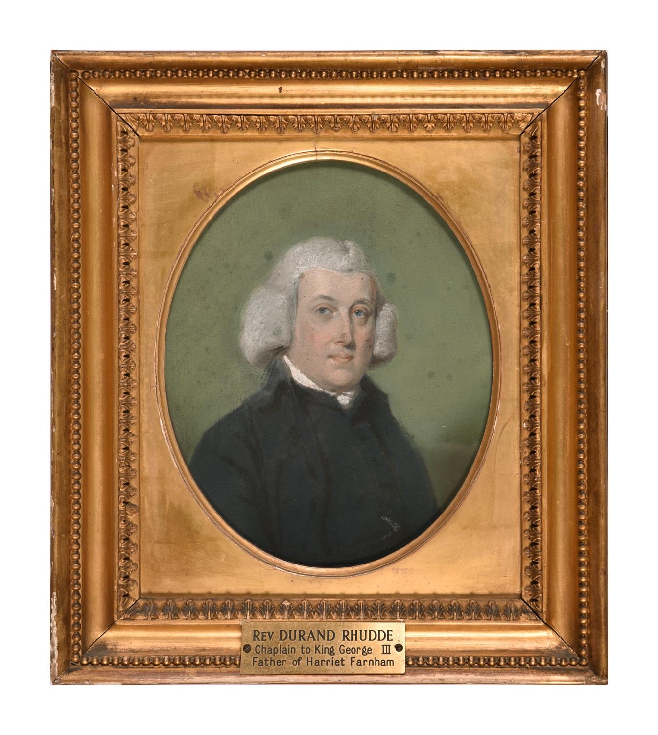 English School, late 18th century ‘ Portraits of the Reverend Dr Durand Rhudde and his brother - Image 4 of 6