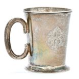 An Irish Edwardian silver mug, 88mm h, by Hopkins & Hopkins, Dublin 1908, 3ozs 12dwts Good