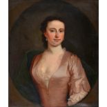 British School, 18th century ‘ Portrait of a Lady traditionally identified as Mrs Wayne, nee Metcalf