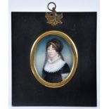 Charles Hayter (1761-1835) - Portrait Miniature of a Lady of the Ayton or Whitaker Families, in