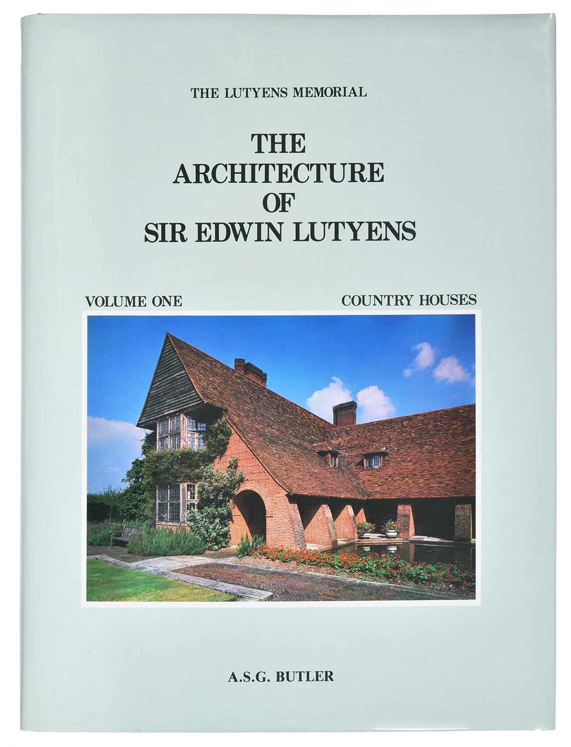 Butler (A S G) ‘ The Architecture of Sir Edwin Lutyens, 3 vols, reprinted edition, No 392/1500,