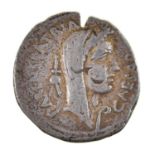 Roman Imperial Coinage, Julius Caesar, Ar Denarius, 3.5gm, r/C.COSSVTIVS MARIDIANVS AAA FF, (ex-
