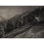 Francis A Ellis, Photographer - View from the Riffelalp at 8am 3 August 1925, mounted gelatin silver