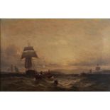 C Stainton, 19th c - Brading Haven Isle of Wight, signed, signed again and inscribed