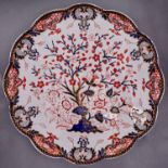 A Crown Derby Japan pattern Crown earthenware lazy susan, 1886, 48cm diam, printed mark, pattern 383