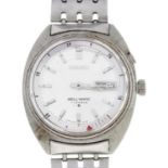 A Seiko stainless steel self winding gentleman's wristwatch, Bell-matic, Ref 00606010,   with