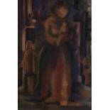 D Costopoulos (late 20th c) - Mother and Child, signed, oil on canvas, 63 x 42.5cm Good condition,