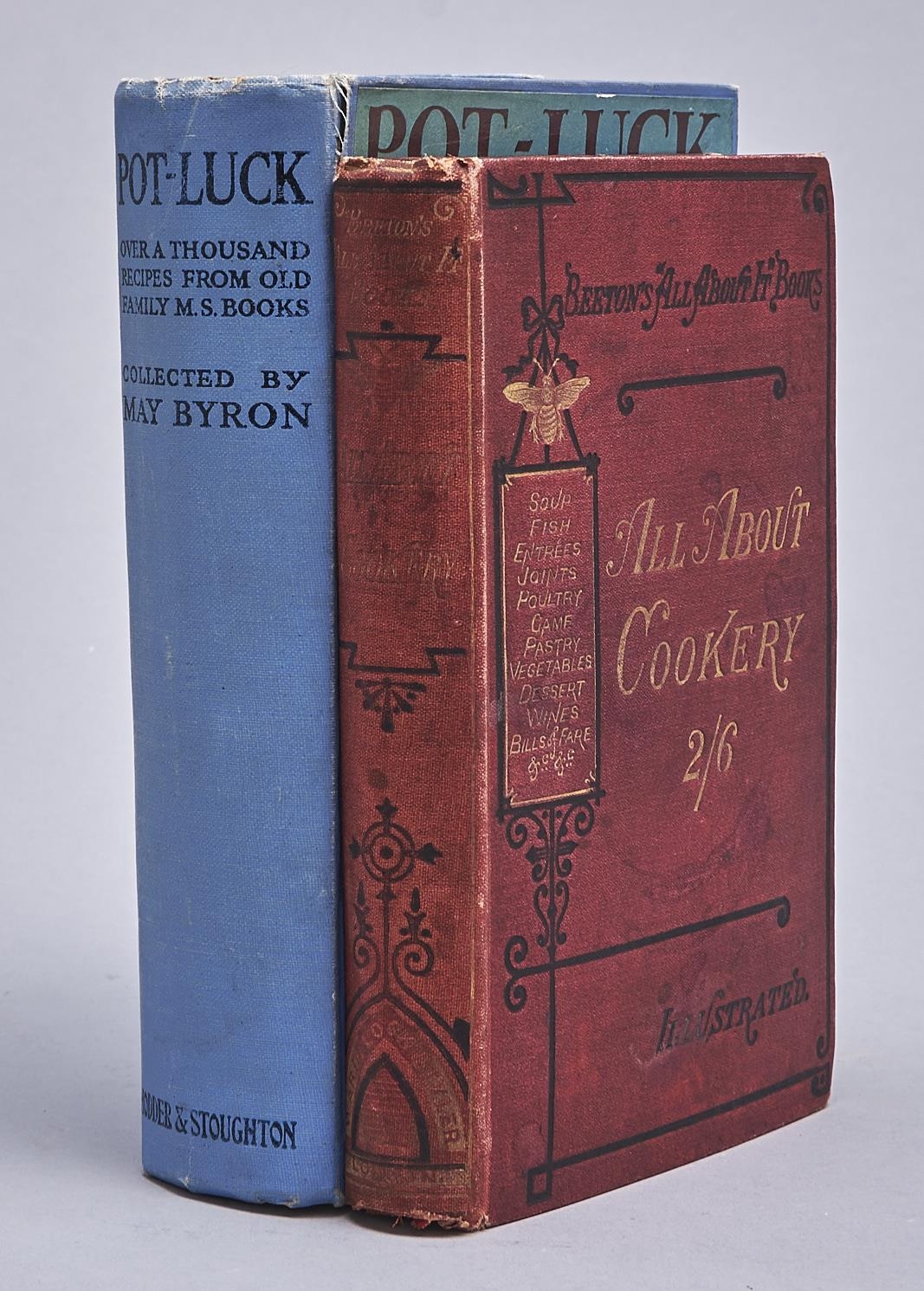 Byron (May) - Pot-Luck or The British Home Cookery Book, half title, colour pictorial cover,