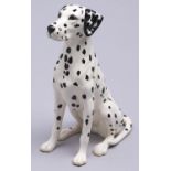 A Beswick earthenware model of a seated Dalmatian dog, 35cm h, printed mark Good condition