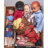 A Lucky Premium Corp vinyl Rags to Riches seven piece jointed doll, 1950s,  boxed, a Chiswick