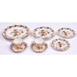 Miscellaneous Royal Crown Derby Japan pattern tea and dinner ware, including three plates, 27cm